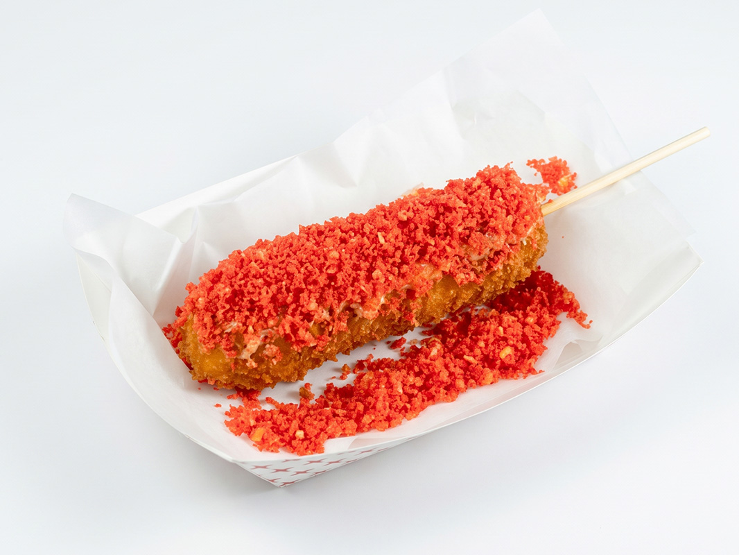Hot Cheetos Corn Dog