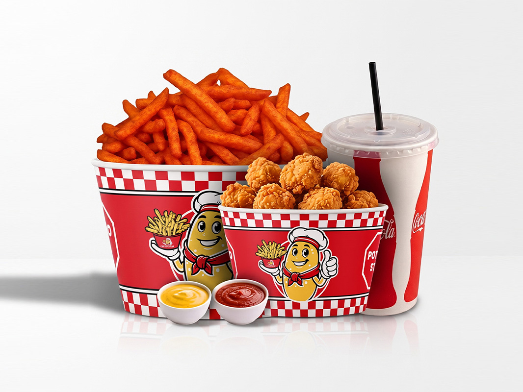 Chicken Combos with 7 piece poppers