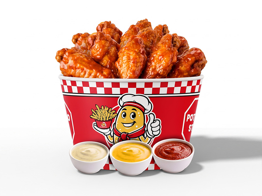 Bucket of wings 18