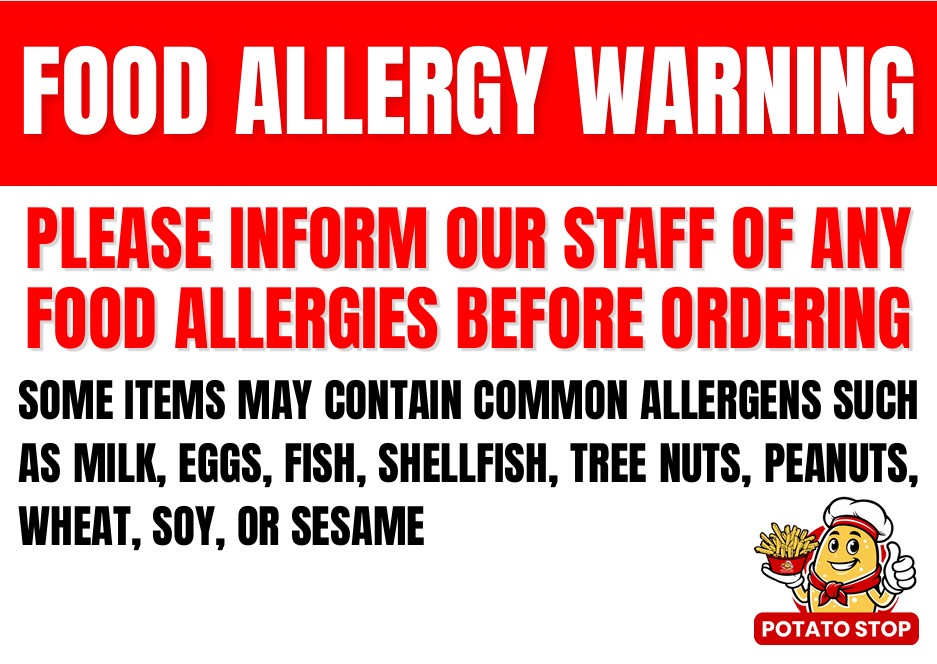 FOOD ALLERGY WARNING