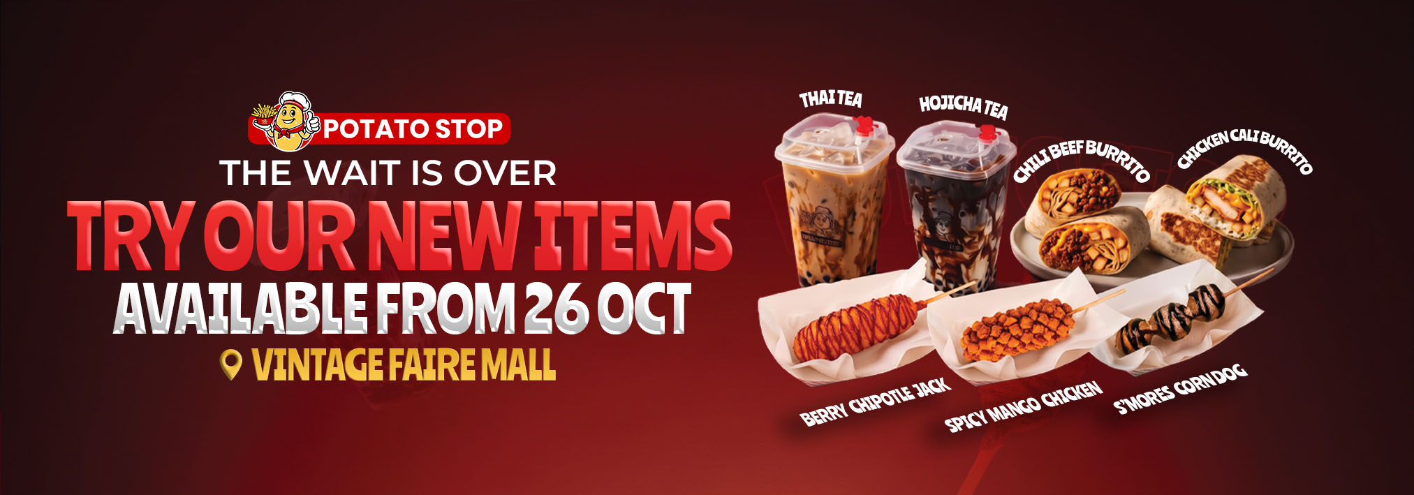 The Wait Is Over: Potato Stop's New Menu Lands October 26