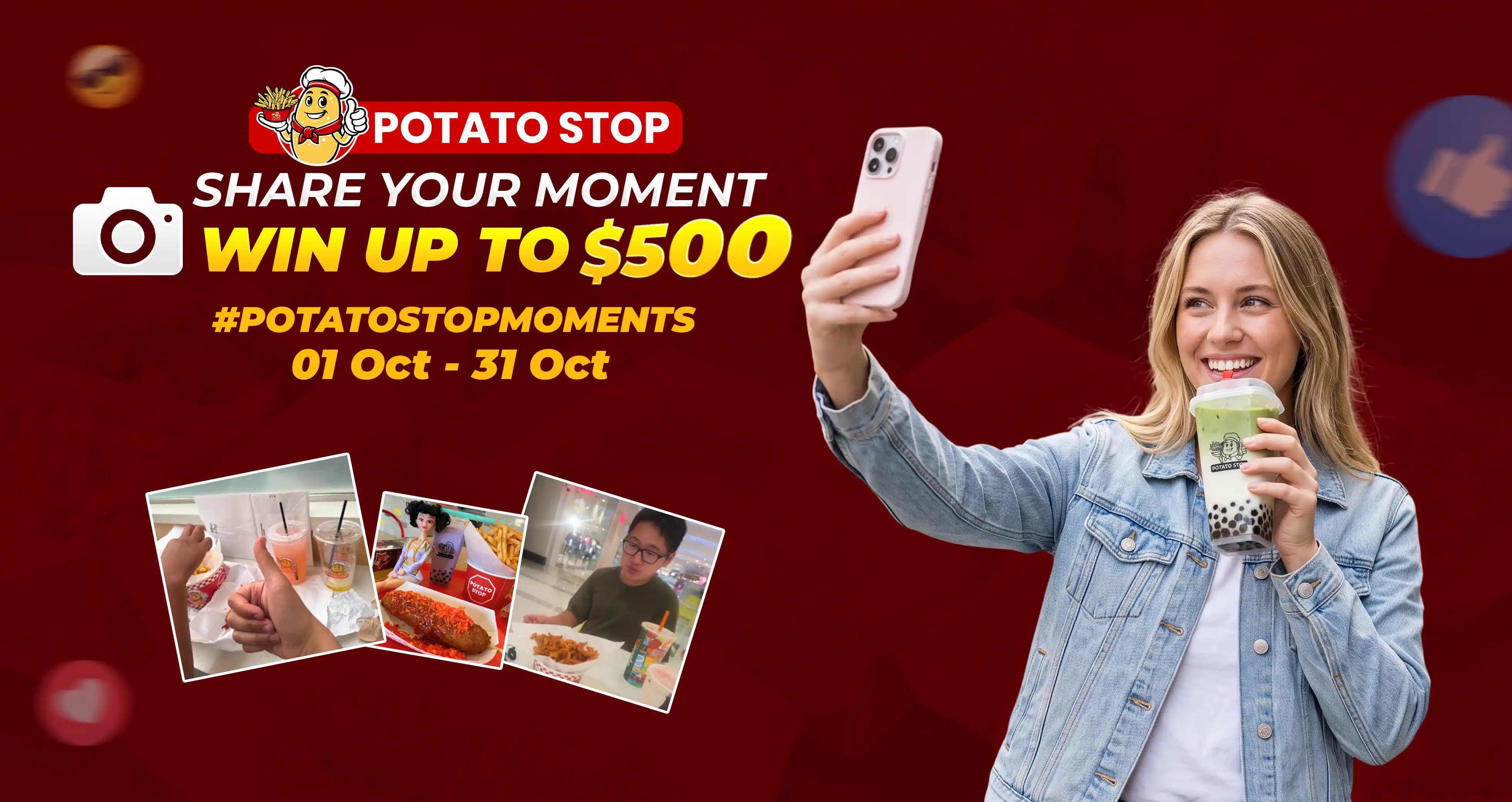 Potato Stop "Share Your Moments" Challenge: Win Up to $500 in Gift Cards!