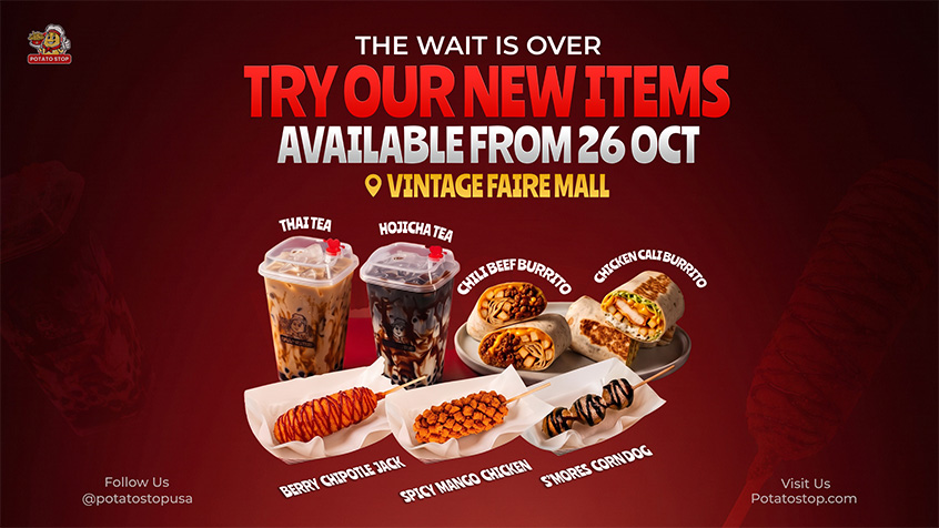 The Wait Is Over: Potato Stop's New Menu Lands October 26